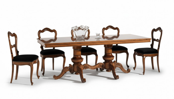 Eettafel Luxe Tafel Massief Houten Meubels Italië Eetkamertafels