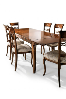 Tafel Houten tafel Barok Rococo Eetkamer Koninklijke eettafel Klassieke tafels