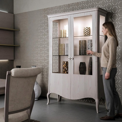 Glazen kast Woonkamer dressoir Vitrine Eetkamer dressoir Houten kasten Meubels