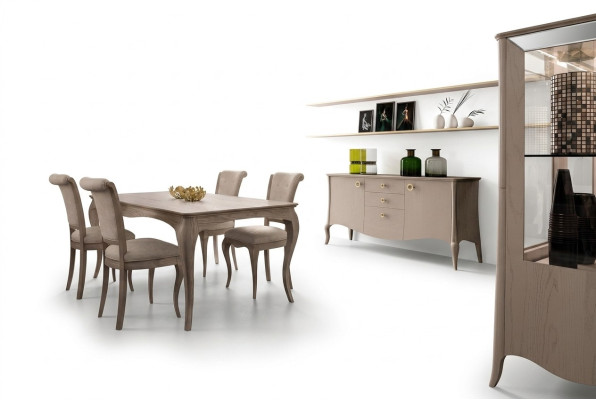 Klassieke eetkamerset tafel stoel set dressoir eetkamerset stoelen 6-delig