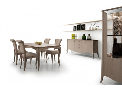 Klassieke eetkamerset tafel stoel set dressoir eetkamerset stoelen 6-delig
