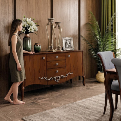 Kast laden hout dressoir woonkamer dressoir kasten massief.