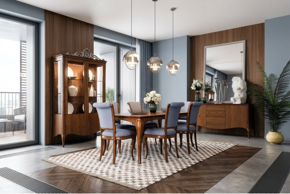 Eetkamerset Eethoek Tafel Tafels 9-delig Compleet set Eettafel 6 Stoelen Groep