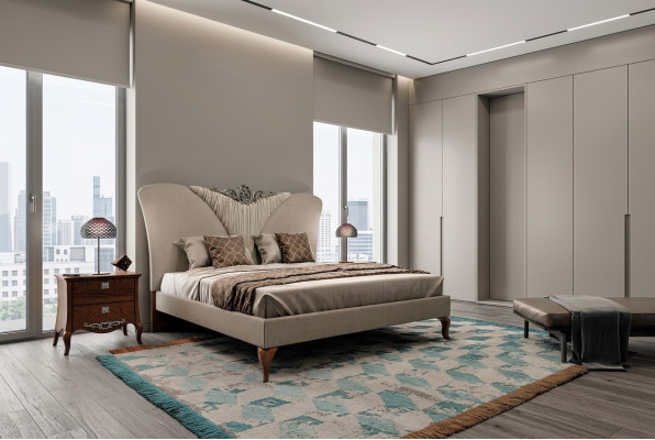 Slaapkamerset Compleet bed 2x Nachtkastje 3-delig Set Design Luxe Complete sets