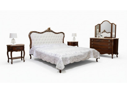 Bed 2x Bedside table 3 pcs. Bedroom set Design furniture Modern Luxury Beds New