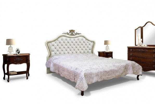 Tweepersoonsbed Bedden Slaapkamer Meubels Massief hout Vaccari cav giovanni Bed Nieuw