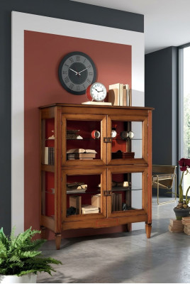Woonkamer dressoir glazen kast vitrine eetkamer dressoir houten kasten meubels