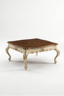 Salontafel Tafel Bijzettafel Woonkamertafel Hout Koninklijk Bijzet Barok Tafels