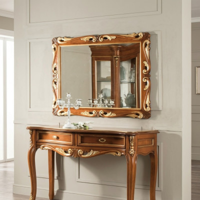 Muur Klassiek Design Spiegel Italiaanse Meubels Wandspiegel Houten Spiegel