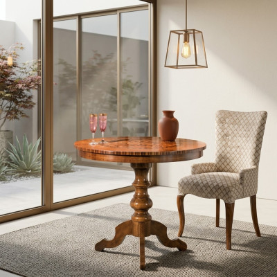 Eettafel Luxe Ronde Tafel Massief Hout Italië Nieuw Eettafels Ronde Meubels