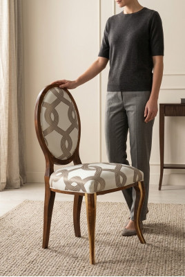 Eetkamer houten meubels stoelen luxueus design gestoffeerde stoel met leuning kantoor meubels nieuw
