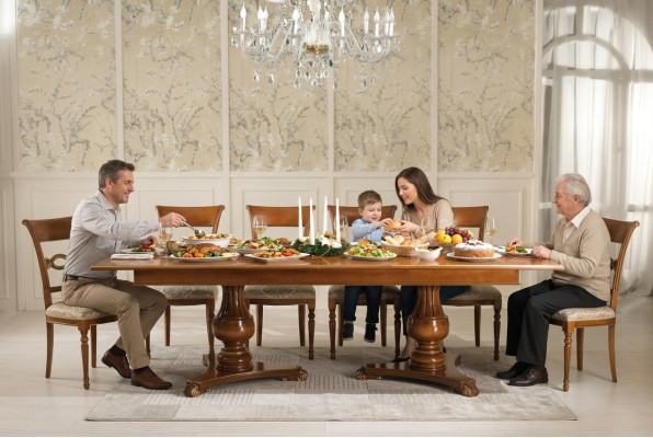 Eettafel Uitschuifbaar Klassiek Design Tafel Italiaanse Meubels Tafels Hout Eet