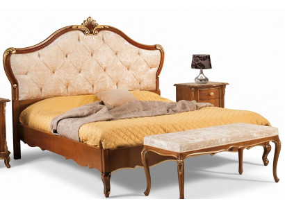Bed meubels tweepersoonsbed natuurlijk hout slaapkamer meubels designbedden meubels Italië