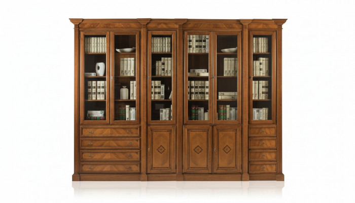 Boekenplank bruine vitrinekast boekenkast vitrine boekenkast planken Nieuw