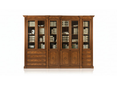 Boekenplank bruine vitrinekast boekenkast vitrine boekenkast planken Nieuw