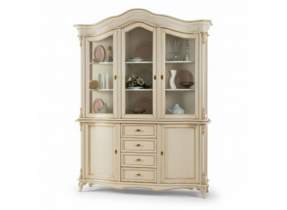 Vitrine kast van massief hout dressoir massief eetkamer meubels massief hout