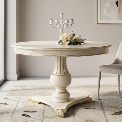 Ronde eettafel Eettafels Eettafels Stijlen Elisa Eettafels Luxe meubels Hout