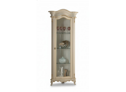 Massieve houten vitrinekast met glazen deuren echt houten vitrine woonkamermeubilair dressoir