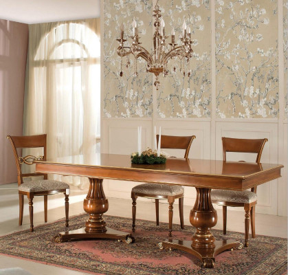 Compleet set eettafel + 6 stoelen eetkamer set eetgroep houten tafel tafels 7-delig