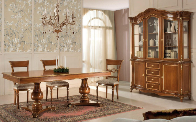 Compleet set eettafel + 6 stoelen eetkamer set eetgroep houten tafel tafels 7-delig