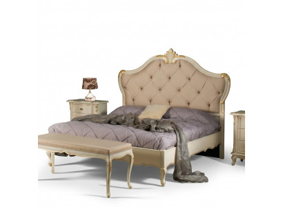 Bed meubels tweepersoonsbed natuurlijk hout slaapkamer meubels design bedden meubels Italië