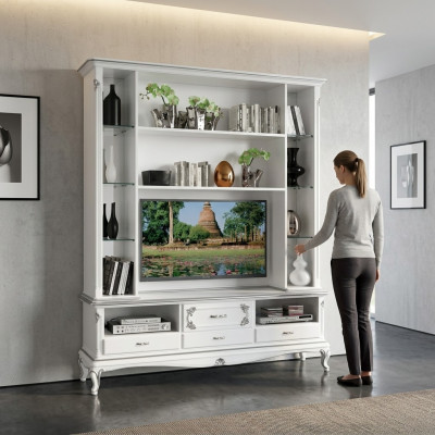 Woonkamer Wandplank TV-kast Wandkasten Plank Hout Woonkamermeubels Nieuw  Woonkamer Wandplank TV-kast Wandkasten Plank Hout Woonkamermeubels Nieuw