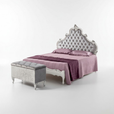 Bed slaapkamer design bedden hout tweepersoonsbed Italiaanse meubelen Chesterfield