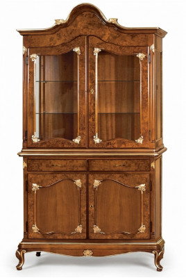 Vitrine glazen kast kasten plank hout vitrine ontwerp modern woonkamer nieuw