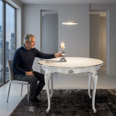 Luxe Ronde Tafel Massief Hout Italiaanse Eettafels Ronde Meubels Eettafel Nieuw