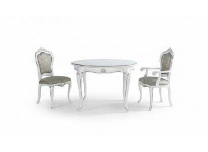 Tafel Set 2x Stoel Eetkamerstoel Stoelen Hout Luxe Eetkamerset Ensemble 3-delig Nieuw