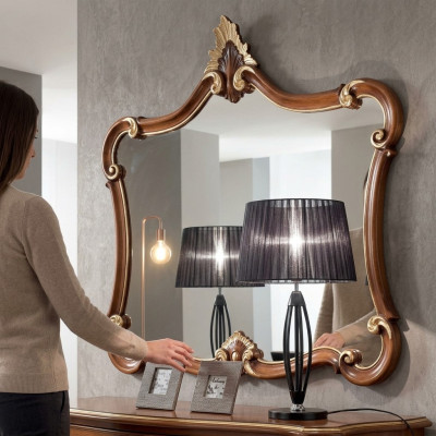 Italiaanse wandspiegel Klassieke spiegels Meubels Hout Luxe Inrichting Nieuw