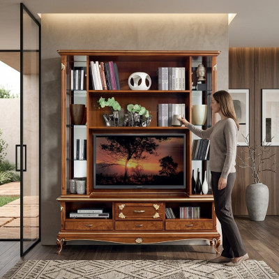 Woonkamerkast Vitrine Hout Woonkamer Meubels tv Kastontwerpen Vitrines