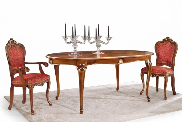 Eetkamer set Eettafel Groep Klassiek Echt Hout 3-delige Set Stoelset 2x Stoelen