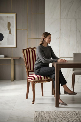 Klassieke stoelen Stoel Ontwerper Houten eetkamerstoel Luxe Hout Nieuwe meubels