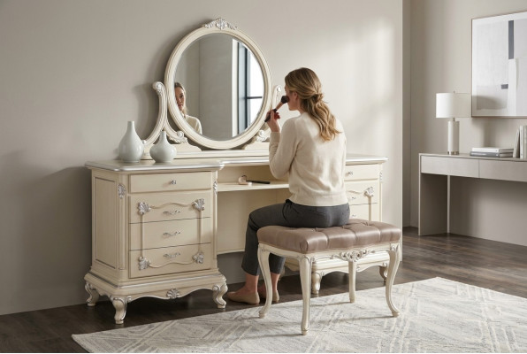 Schminktafel ontwerp houten tafel consoles Italiaanse meubels.