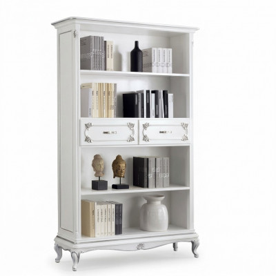 Woonkamer vitrinekast boekenplank dressoir Klassiek meubilair planken hout.