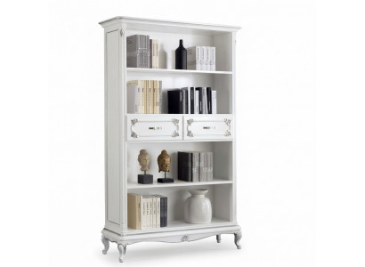 Woonkamer vitrinekast boekenplank dressoir Klassiek meubilair planken hout.