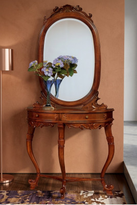 Italiaanse meubels 2-delige set Meubelstijl StileElisa console tafel Spiegel Hout Nieuw
