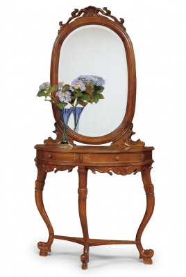 Italiaanse meubels 2-delige set Meubelstijl StileElisa console tafel Spiegel Hout Nieuw