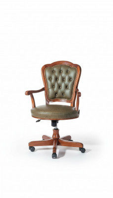 Bureaustoel Draaistoel Chesterfield directeursstoel Italiaanse meubelen Fauteuil Leunstoel