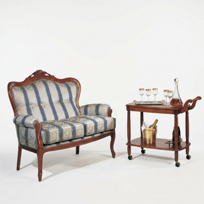Tweezitsbank 2 zits designbanken Bekleding Klassiek Zit stof Textielbank