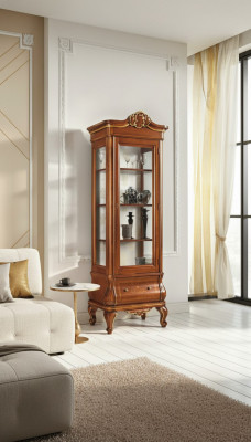 Vitrine Glazen Kast Houten Kasten Woonkamer Vitrines Italiaanse Luxe Meubels