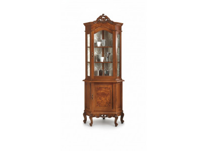 Kasten Houten Vitrinekasten van glas Kast van echt hout Woonkamermeubels Dressoir