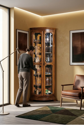 Vitrine glazen kast Italiaanse meubels Vitrine woonkamer dressoir kasten