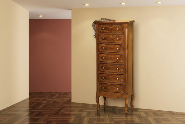 Italiaanse meubels hoge kast ladekast met laden dressoir commodes hout Nieuw