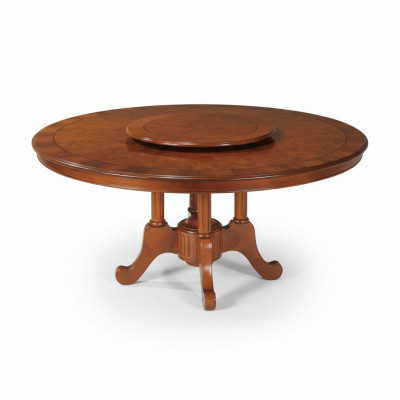 Ronde eettafel Italiaanse meubels Eettafel Tafels van hout Bruine tafels