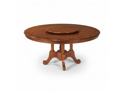 Ronde eettafel Italiaanse meubels Eettafel Tafels van hout Bruine tafels