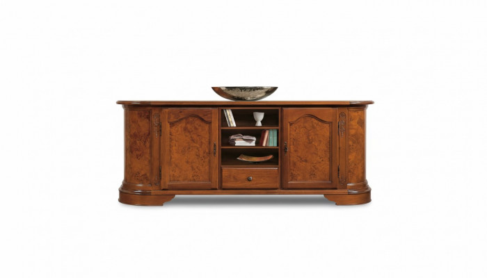 Dressoir met spiegel dressoirs houten kast meubels ladenkast bruin nieuw