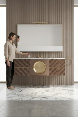 Wasbak bruin Badkamer armaturen Badkamer meubels klassieke meubels nieuw