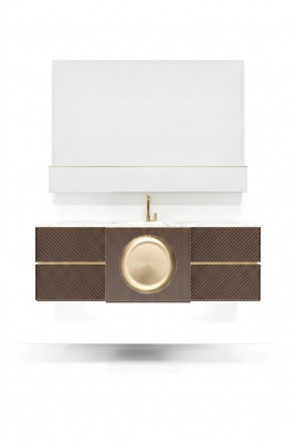 Wasbak bruin Badkamer armaturen Badkamer meubels klassieke meubels nieuw
